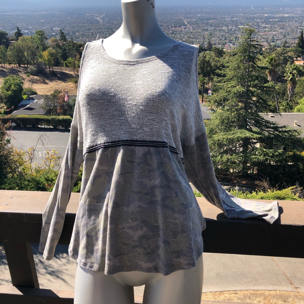 INC Cold Shoulder Knit Top